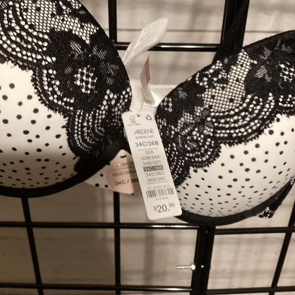 Polka Dot Lace Bra (Pushup) B282 - Picture 2 of 3